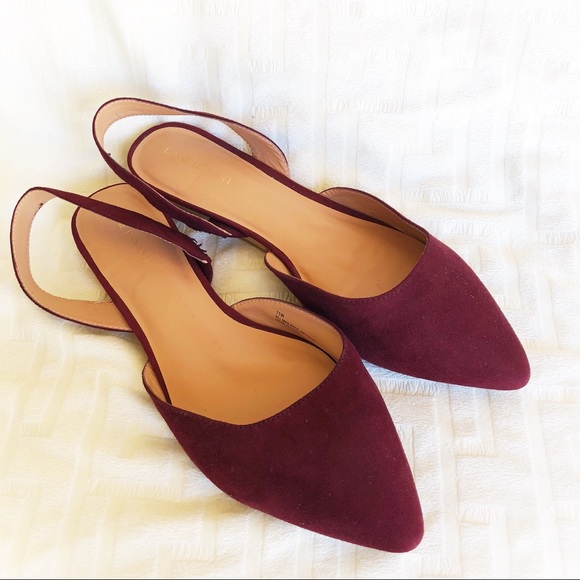 wide width slingback flats